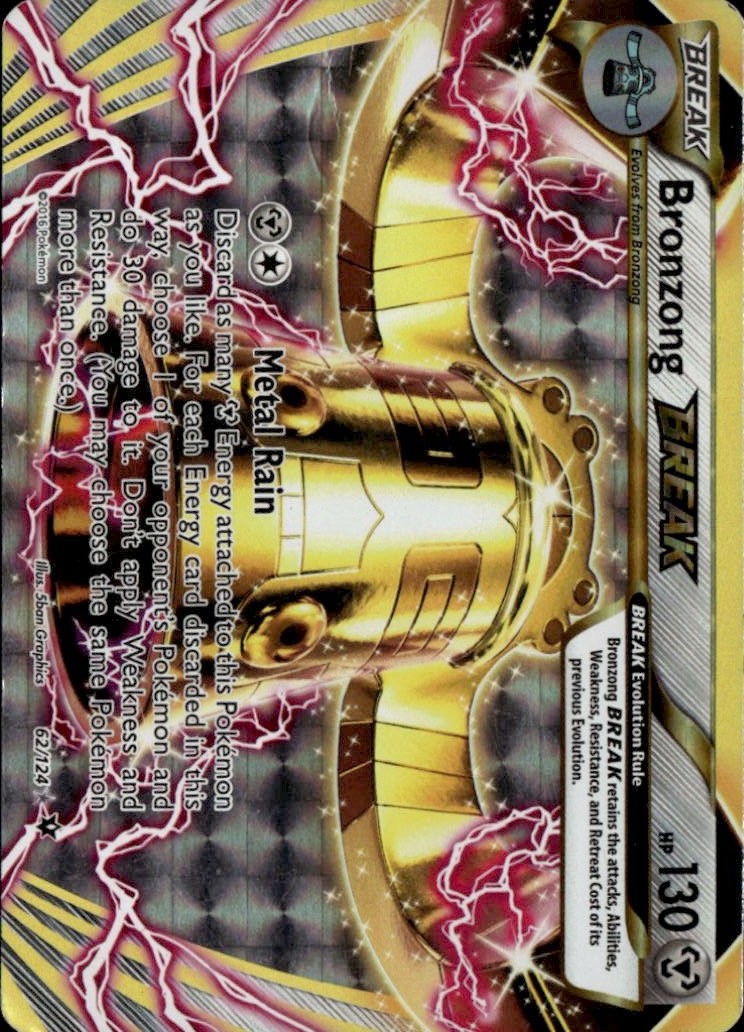 2016 Pokemon Xy Bronzong Break graded slab