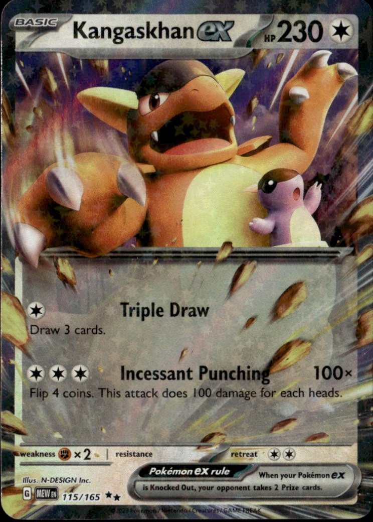 2023 Pokemon Mew Kangaskhan Ex graded slab