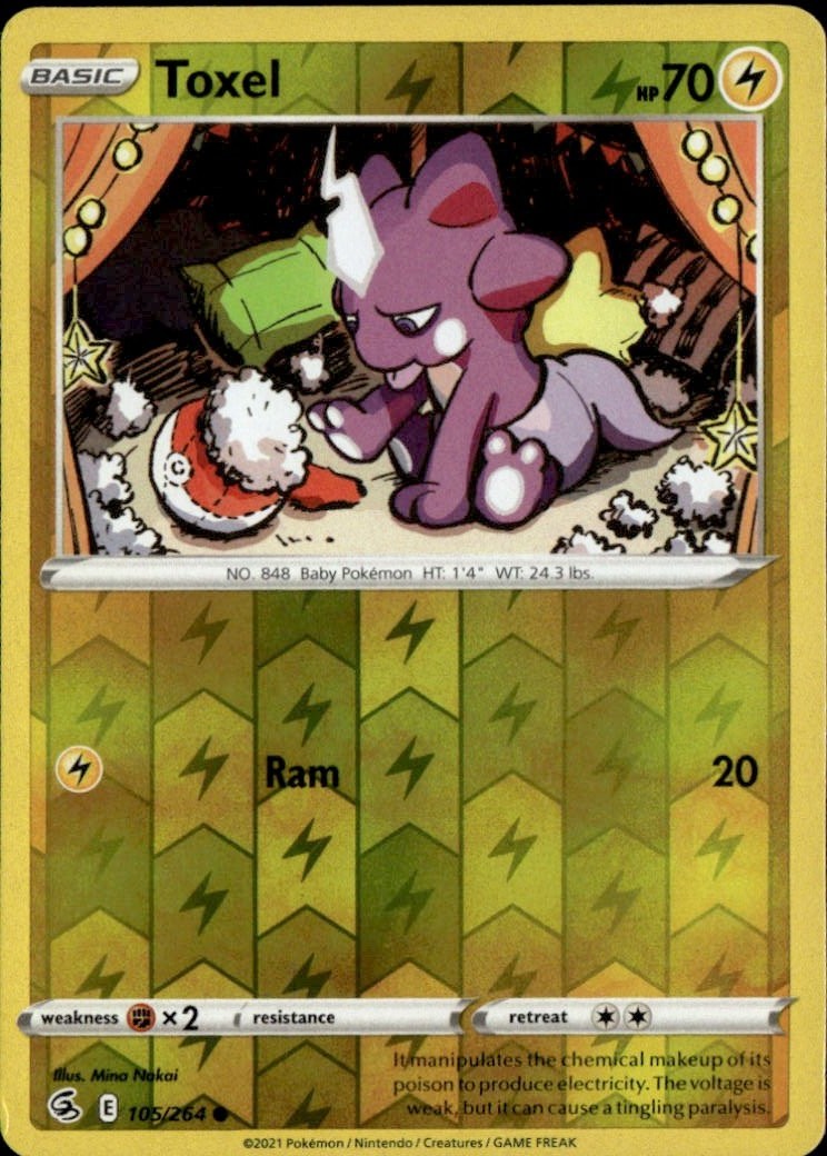 2021 Pokemon Swsh Toxel graded slab