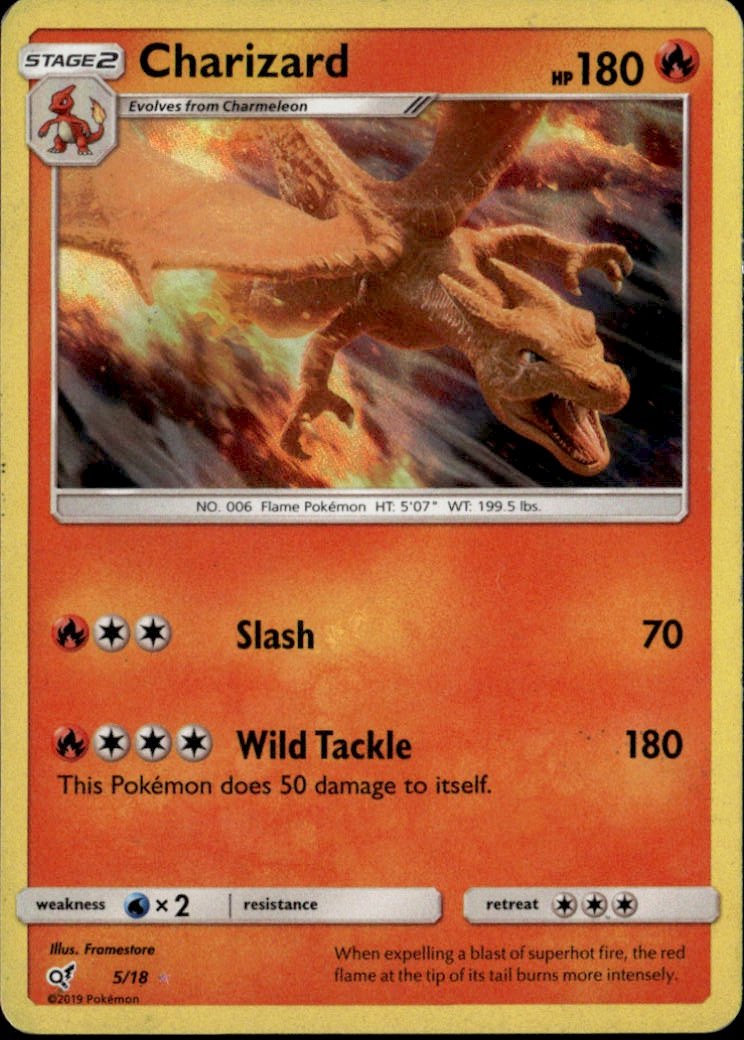 2019 Pokemon Sun & Moon Charizard graded slab