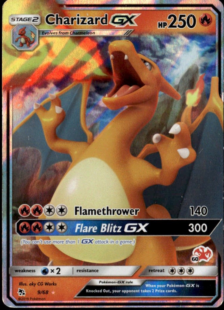 2019 Pokemon Sun & Moon Charizard Gx graded slab