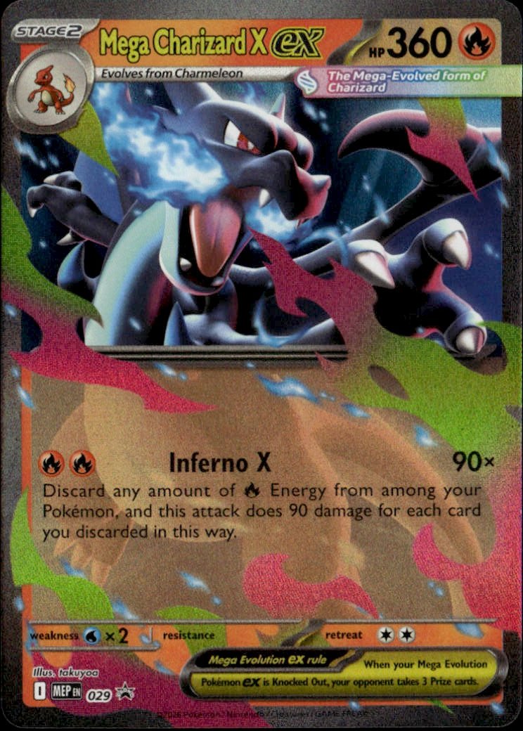 2026 Pokemon Mep Mega Charizard X Ex graded slab