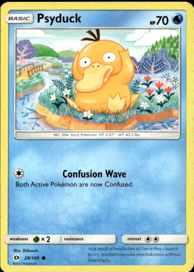 2017 POKEMON SUN & MOON PSYDUCK graded slab