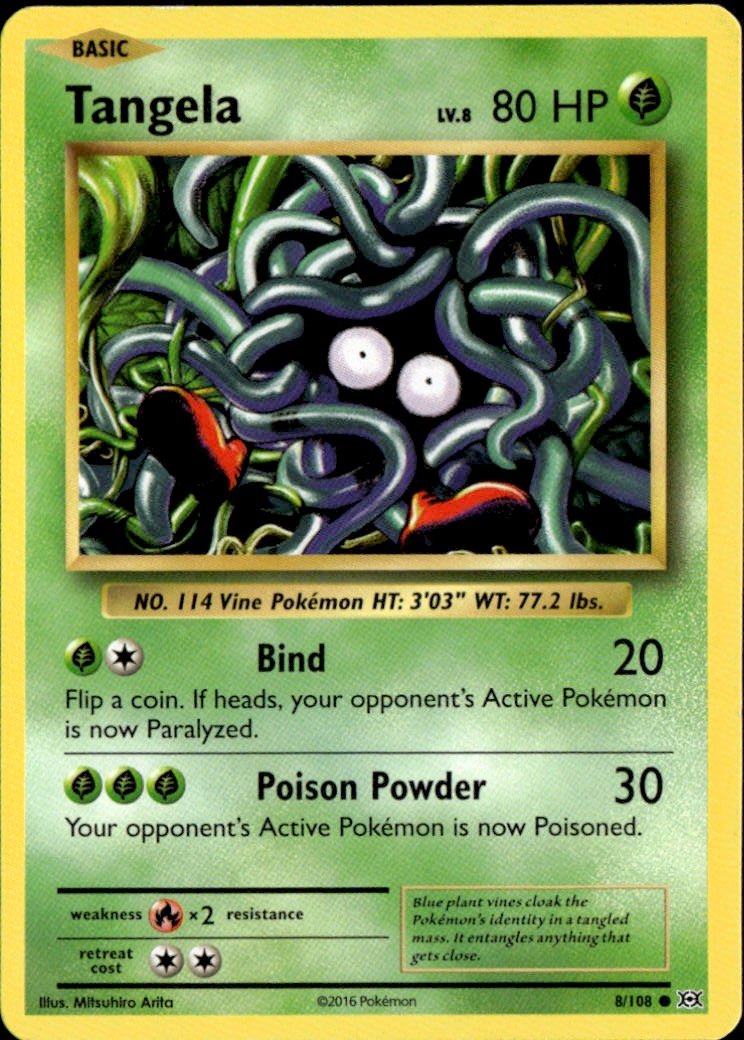2016 Pokemon Xy Tangela graded slab