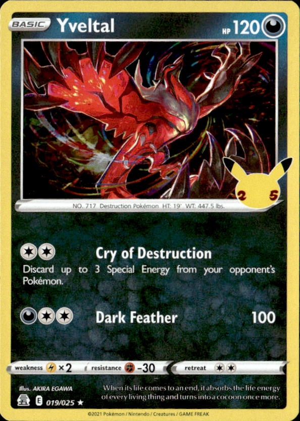 2021 Pokemon Celebrations Yveltal graded slab