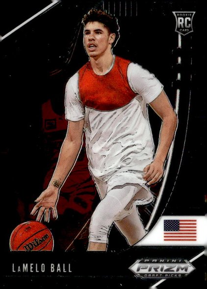 2020 Prizm Draft Picks Lamelo Ball graded slab